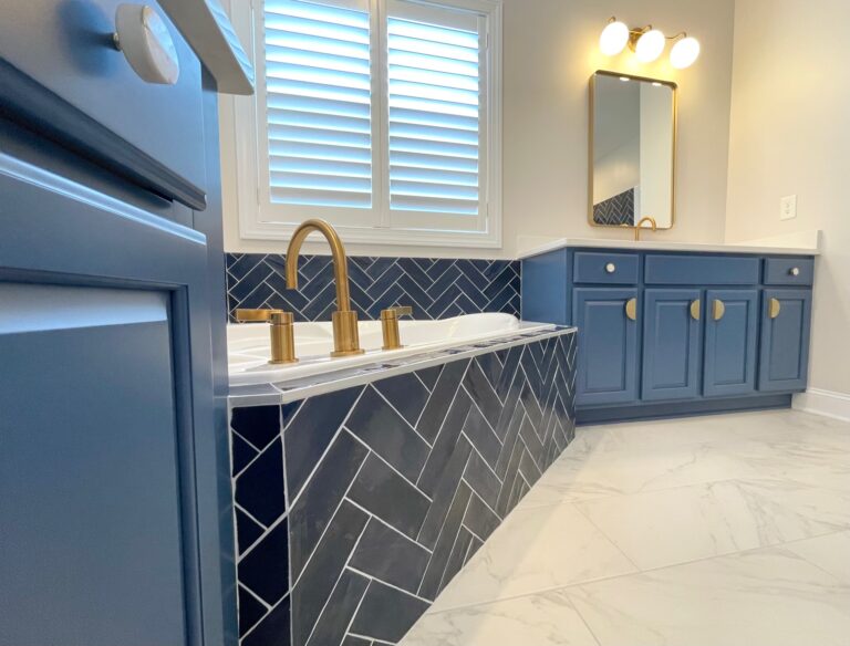 BEFORE & AFTER: Herringbone Tile Steals the Show